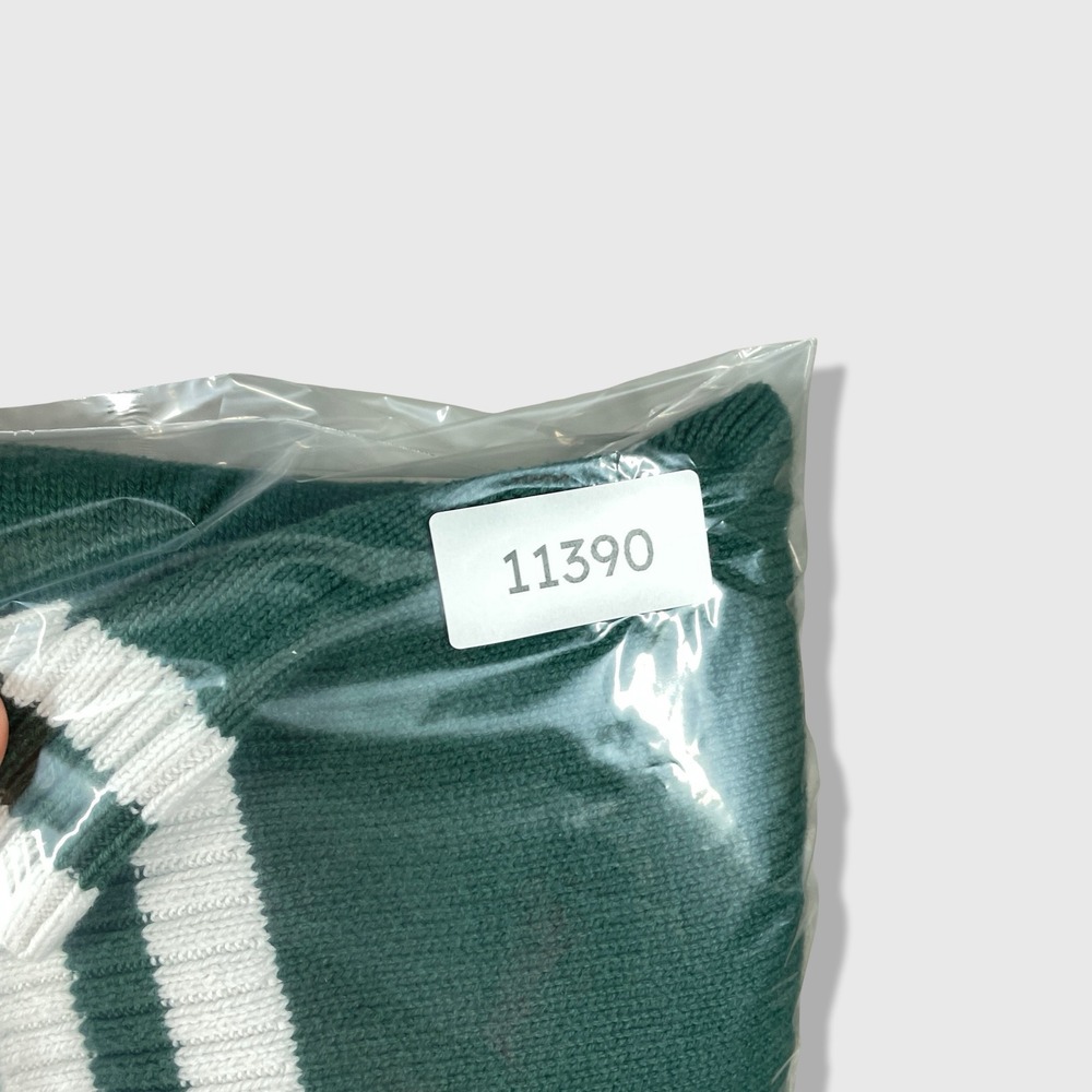 Hollister V-Neck Sweater Women S Green Collegiate Preppy Varsity Crop Pullover - Picture 8 of 8